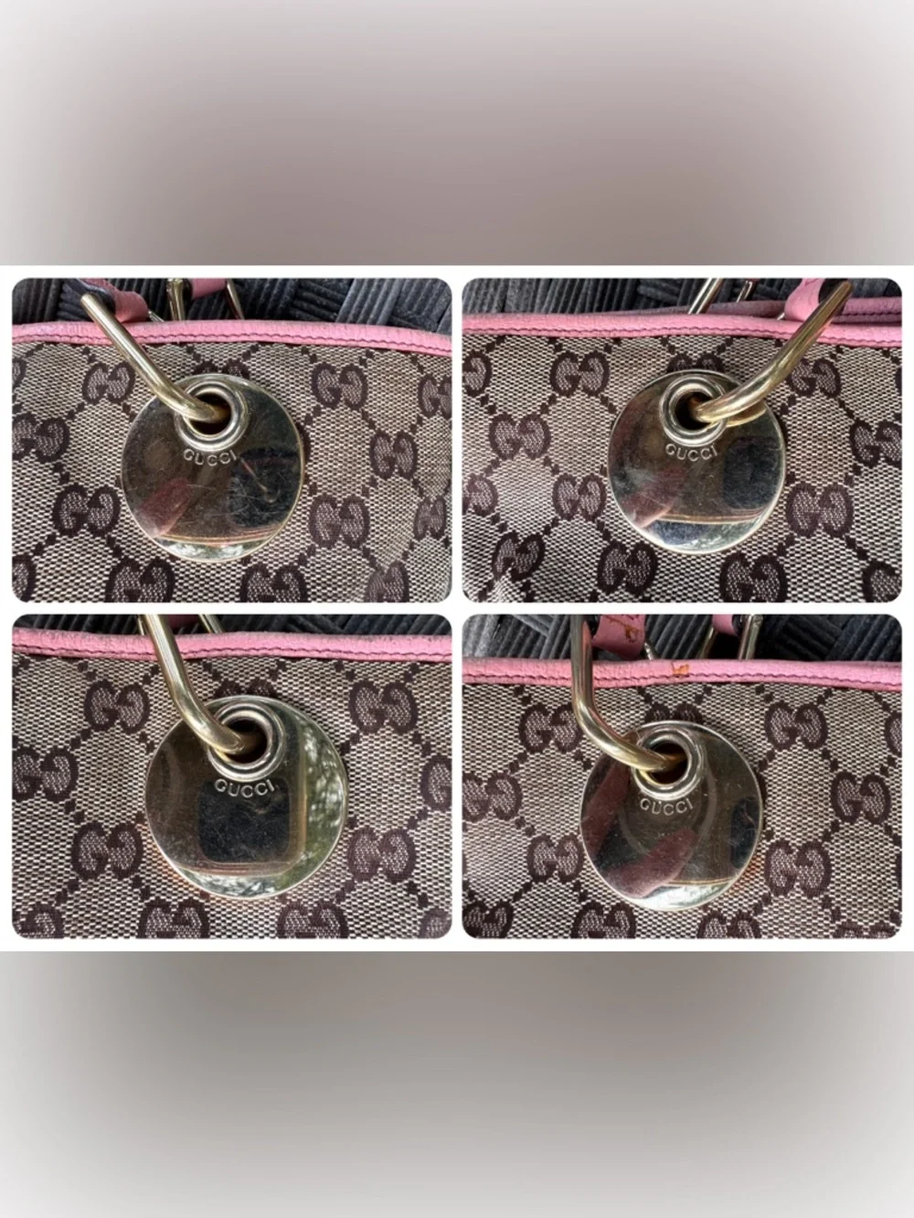 🩷Fixer Special! Gucci Monogram Canvas Eclipse Tote - Picture 5 of 15